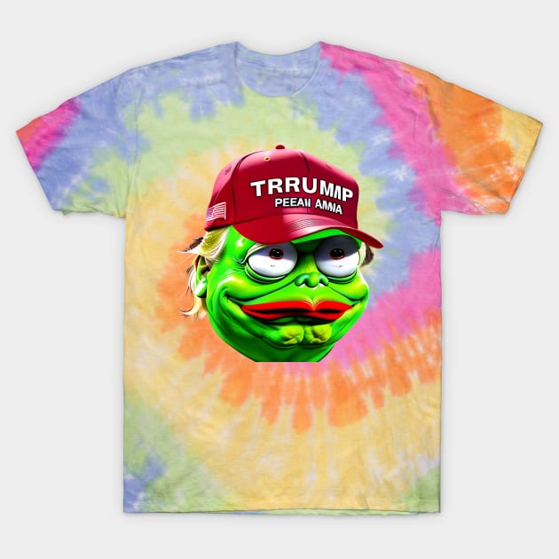 TrumpPepe: The Unstumpable Pepe Trump Sticker! T-Shirt by Starseed666